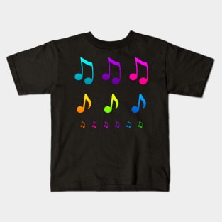 Music Notes Kids T-Shirt